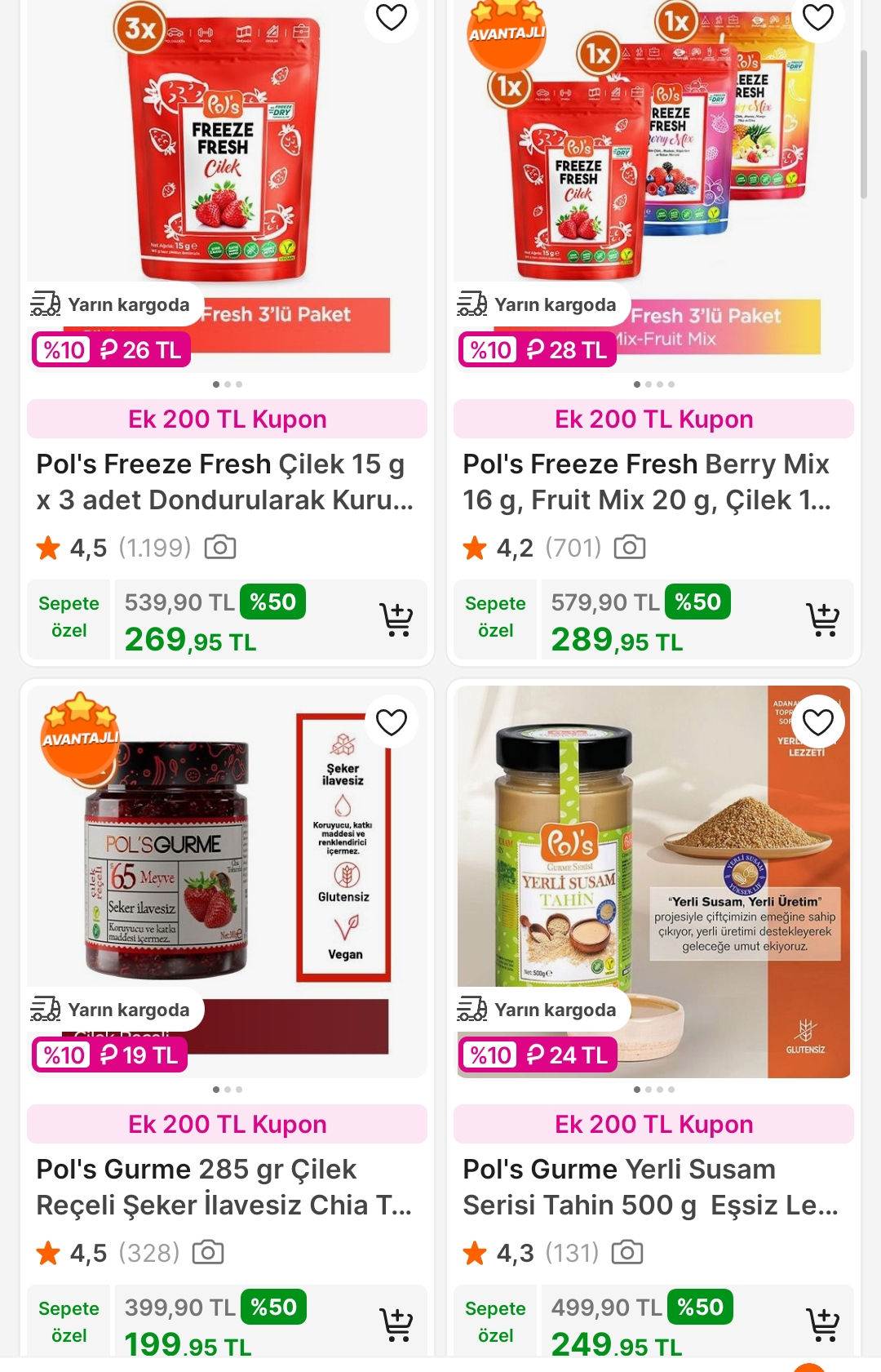POL'S tüm ürünlerde %50 net indirim🔥 - Görsel 1