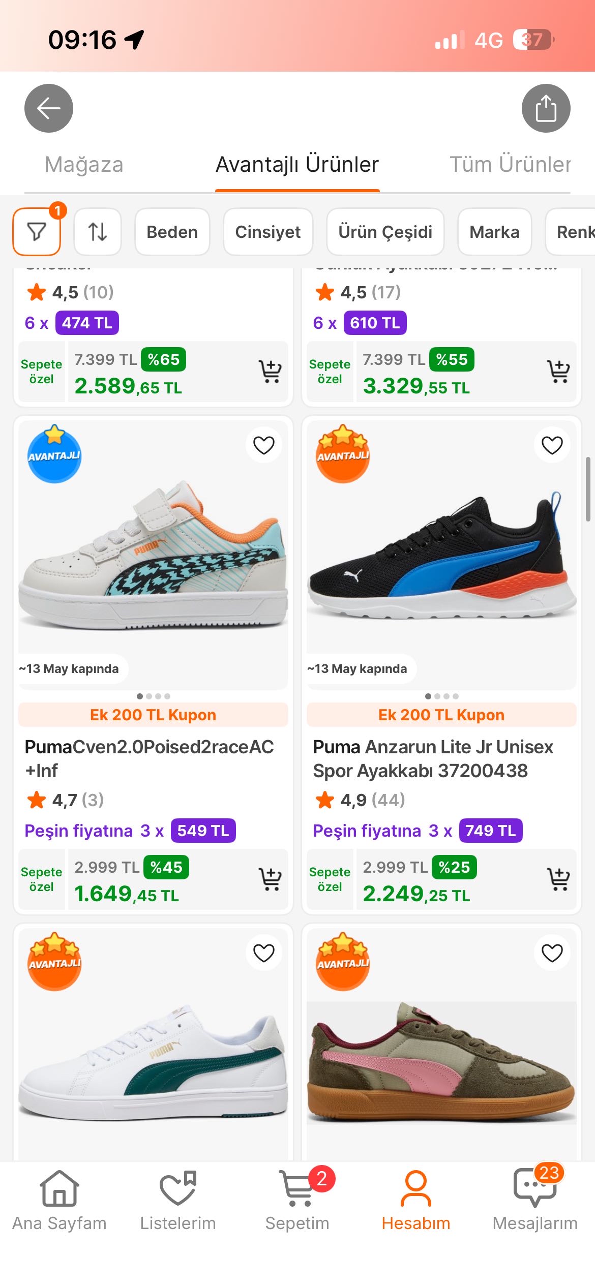 PUMADA %55 SEZON İNİDİRİMİ BAŞLADII 🥳 - Görsel 1