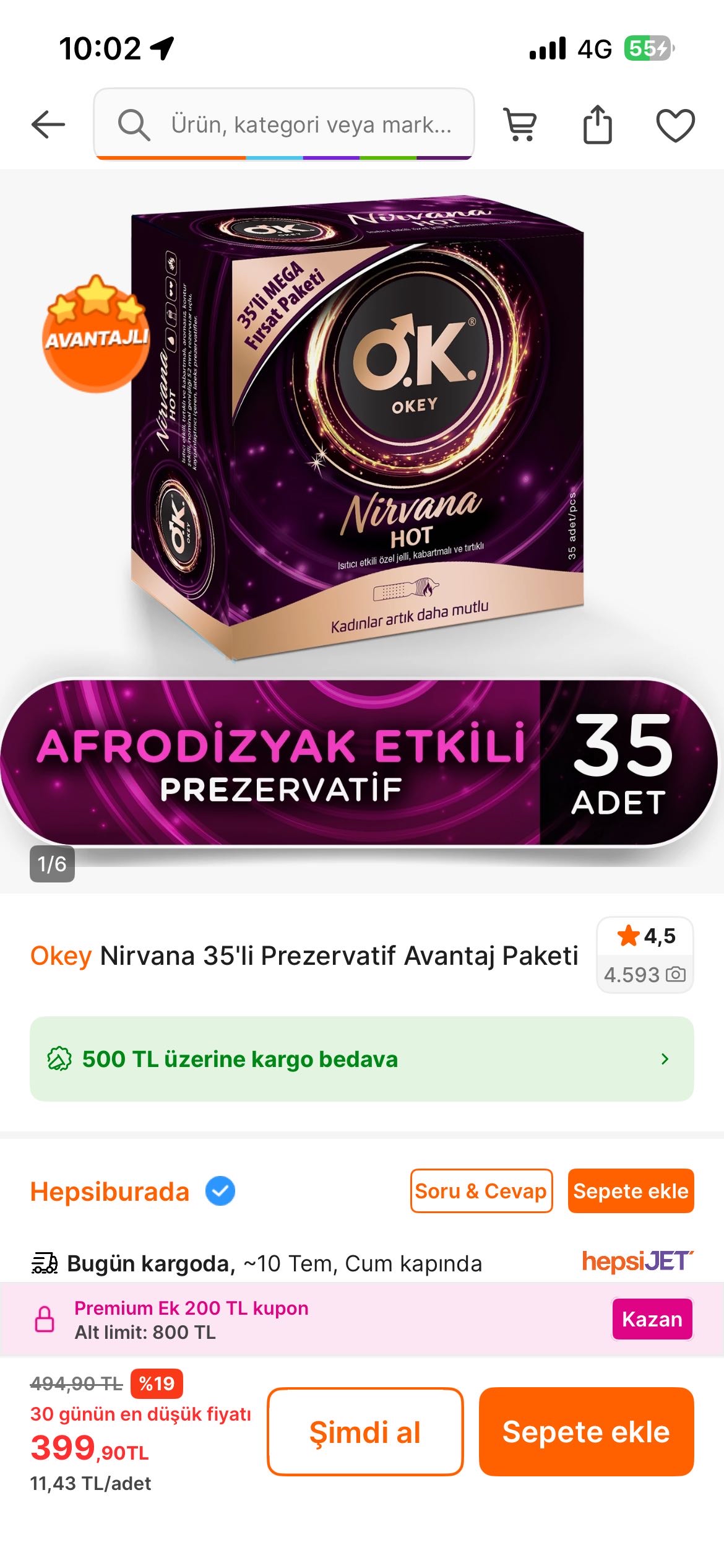 Okey Nirvana 35li Prezervatif 399,9 - Görsel 1