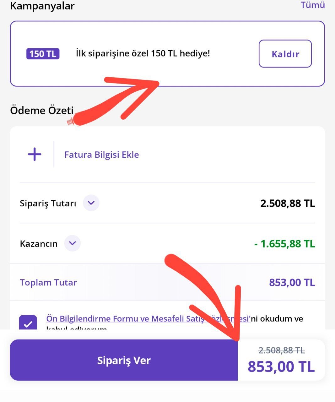 Getir'de 1 alana 1 bedava başladı kuponlarla birleşir - Görsel 3