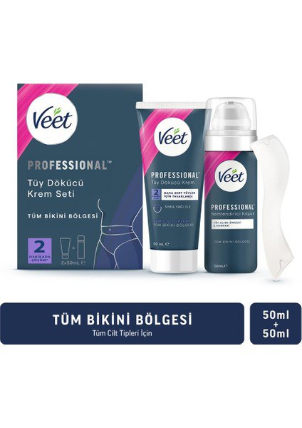 Veet Professional Bikini Bölgesi Tüy Dökücü Krem Seti 50 Ml+50 Ml

323 TL - Görsel 1