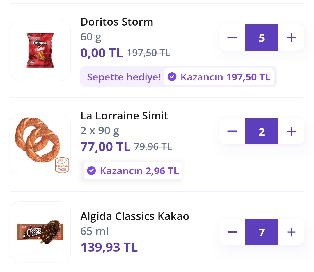 Koşş Getir'de 5 adet Doritos cips bedava - Görsel 1