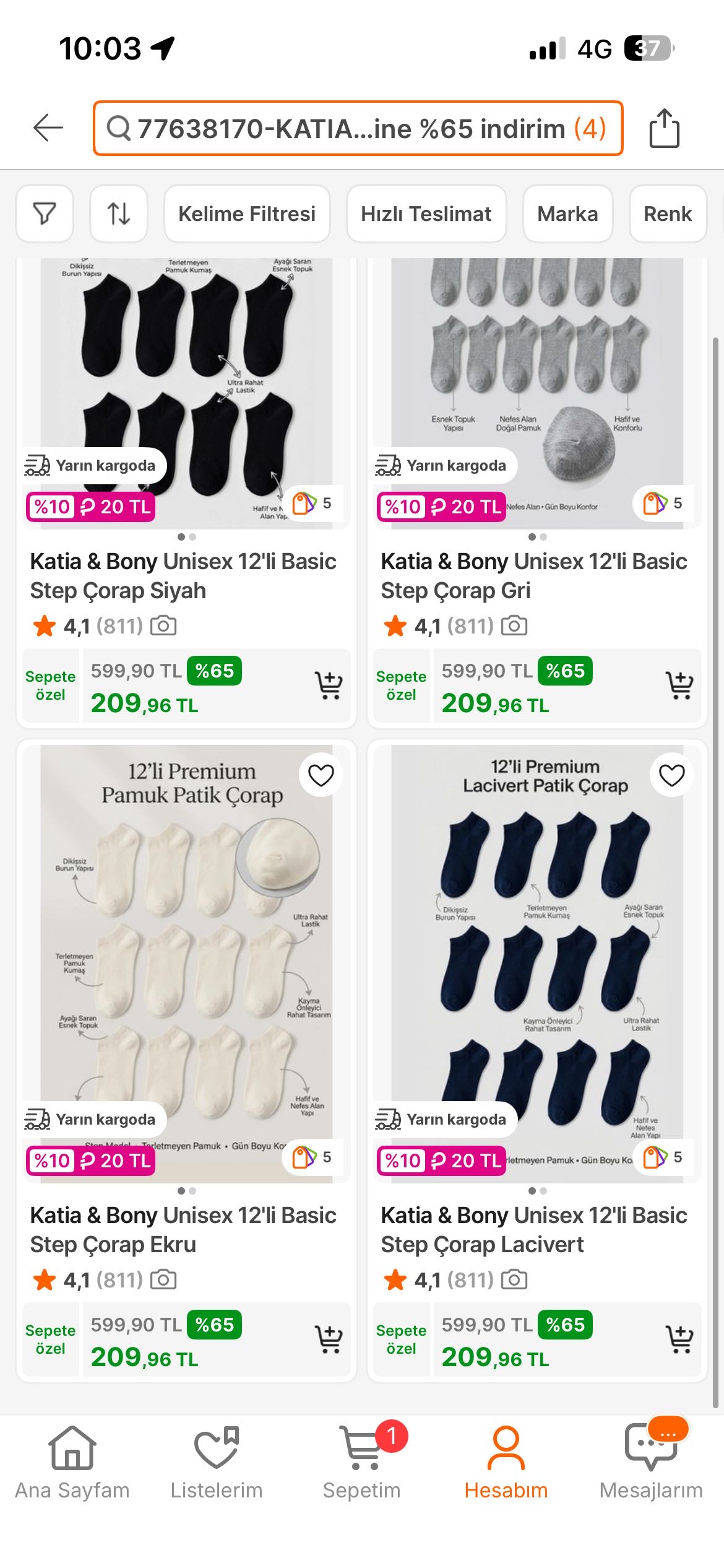 Katia&Bony 12'li Stepler NET %65 İNDİRİM - Görsel 1
