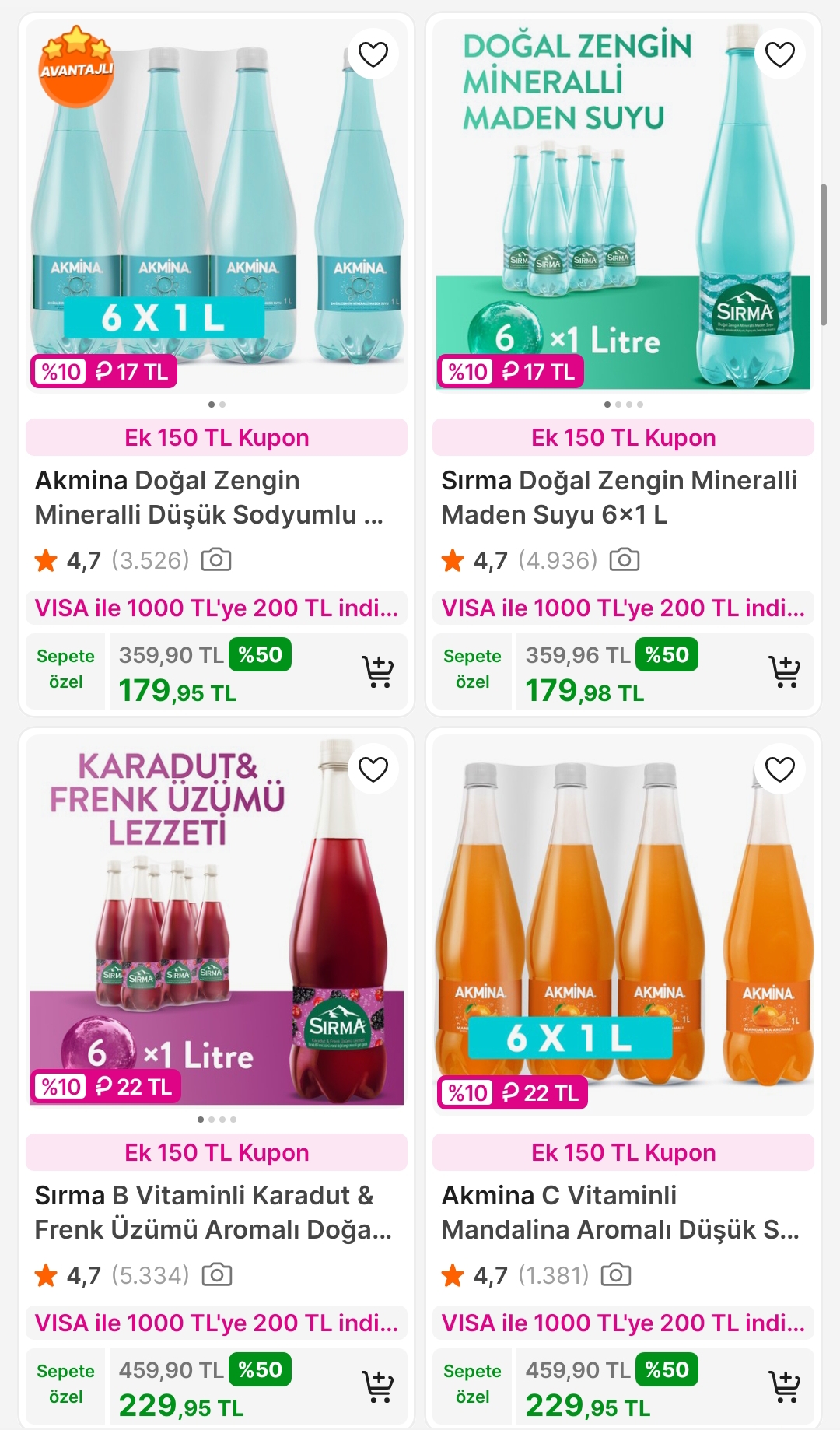 Sırma,Hayat,Akmina maden sularında %50 İndirim - Görsel 1