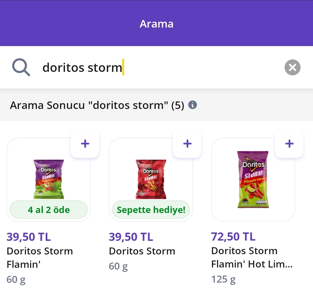 Koşş Getir'de 5 adet Doritos cips bedava - Görsel 2