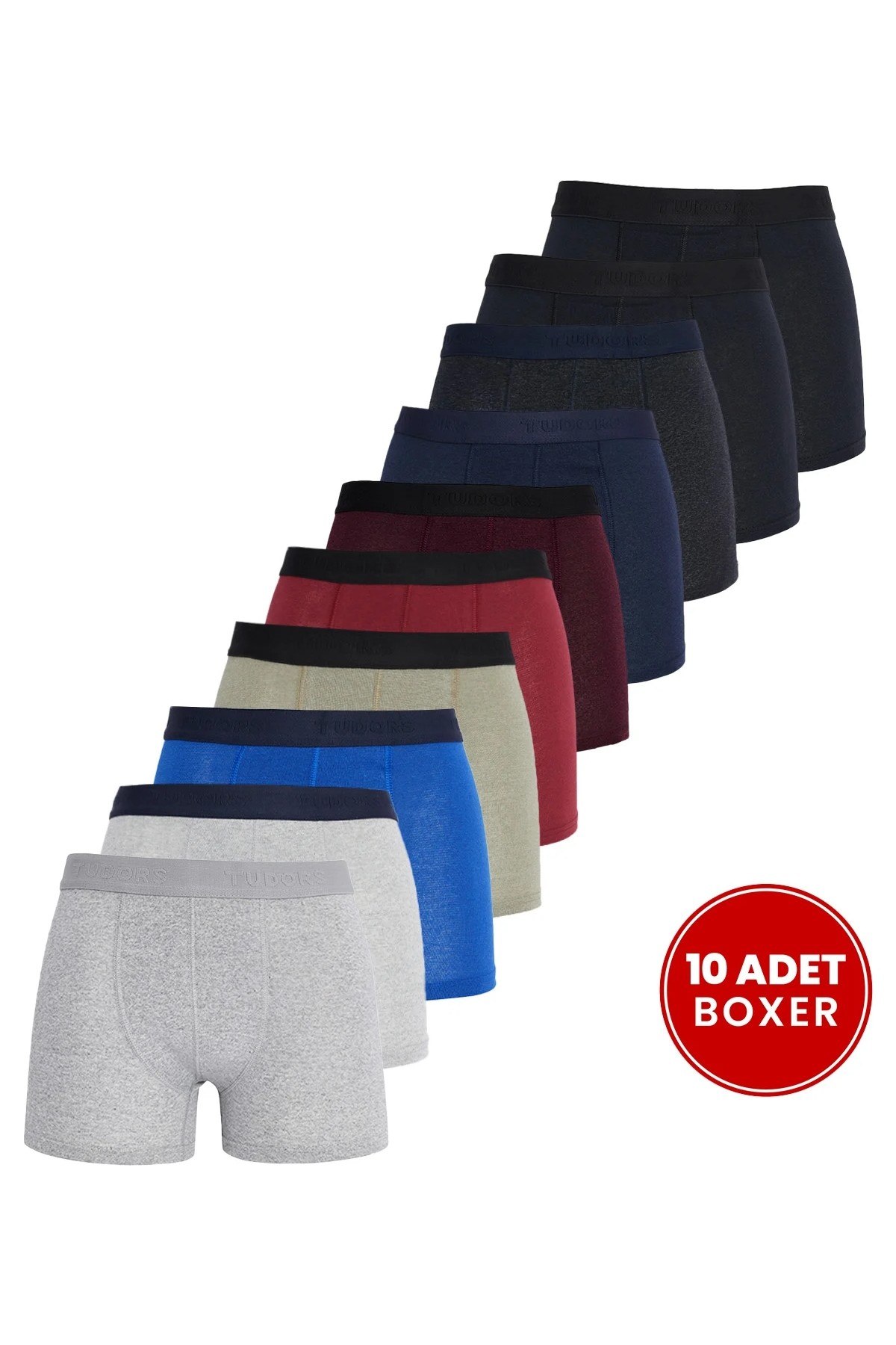 Tudors Erkek 10'lu Likralı Pamuklu Esnek Kumaş Premium Seri Boxer
749,92 TL - Görsel 1