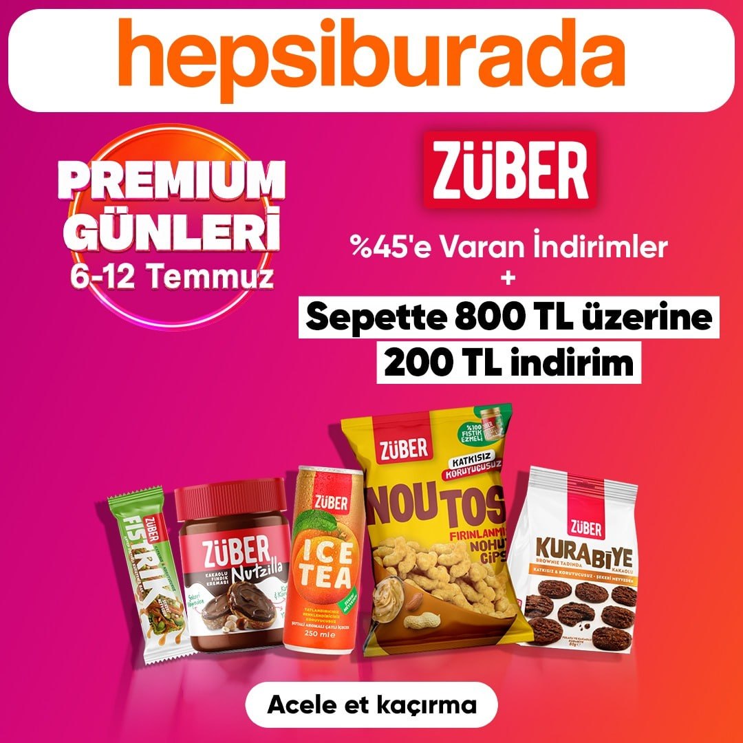 Züber %45'e varan indirimler + sepette 800/200 TL İndirim - Görsel 1