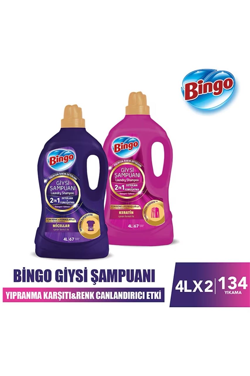 Bingo Giysi Şampuanı Yıpranma Karşıtı&Renk Canlandırıcı Etki 4LX2

Mobil uygulamada sepette 100 TL kuponla 377,9 TL - Görsel 1