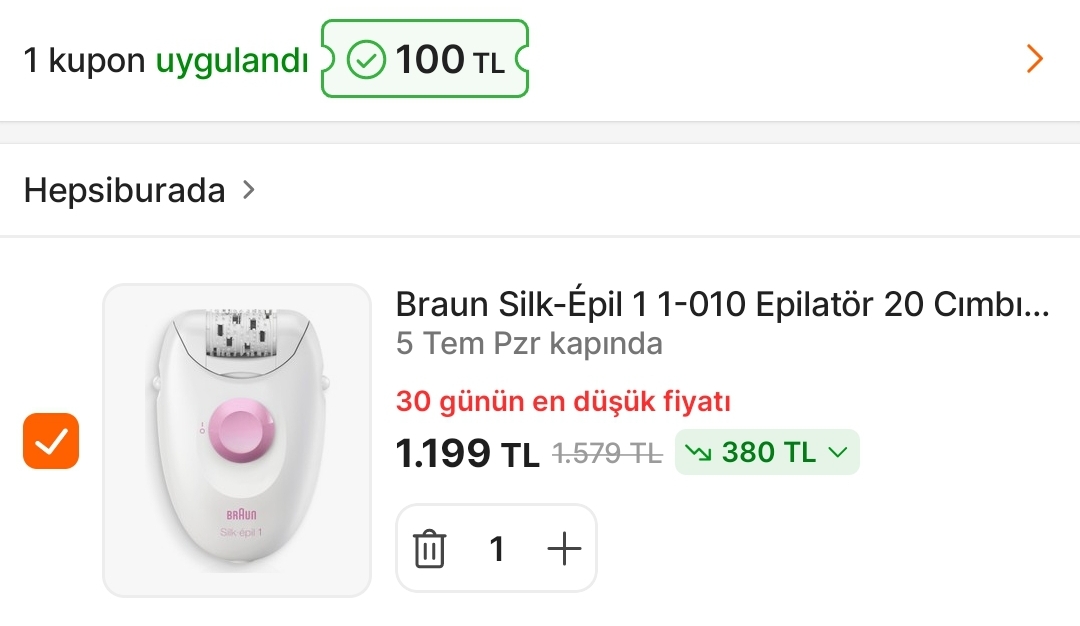 Braun kişisel bakım ürünleri dip fiyatta + kupon var - Görsel 1
