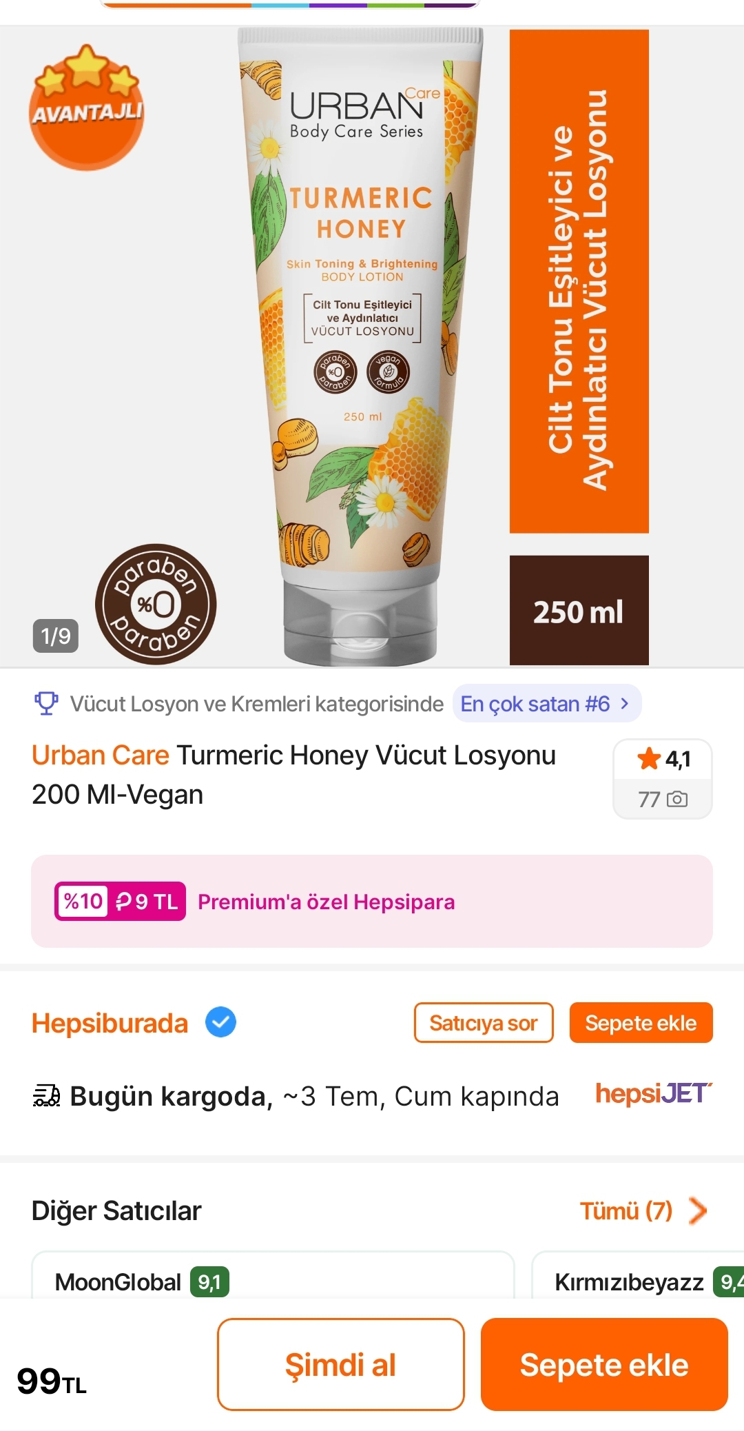 Urban Care vücut losyonu 90 TL - Görsel 1