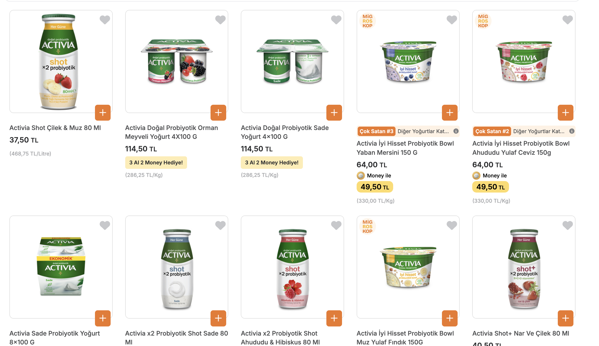 Migros Activia 3 al 2'si iade + 200/75TL kupon - Görsel 2