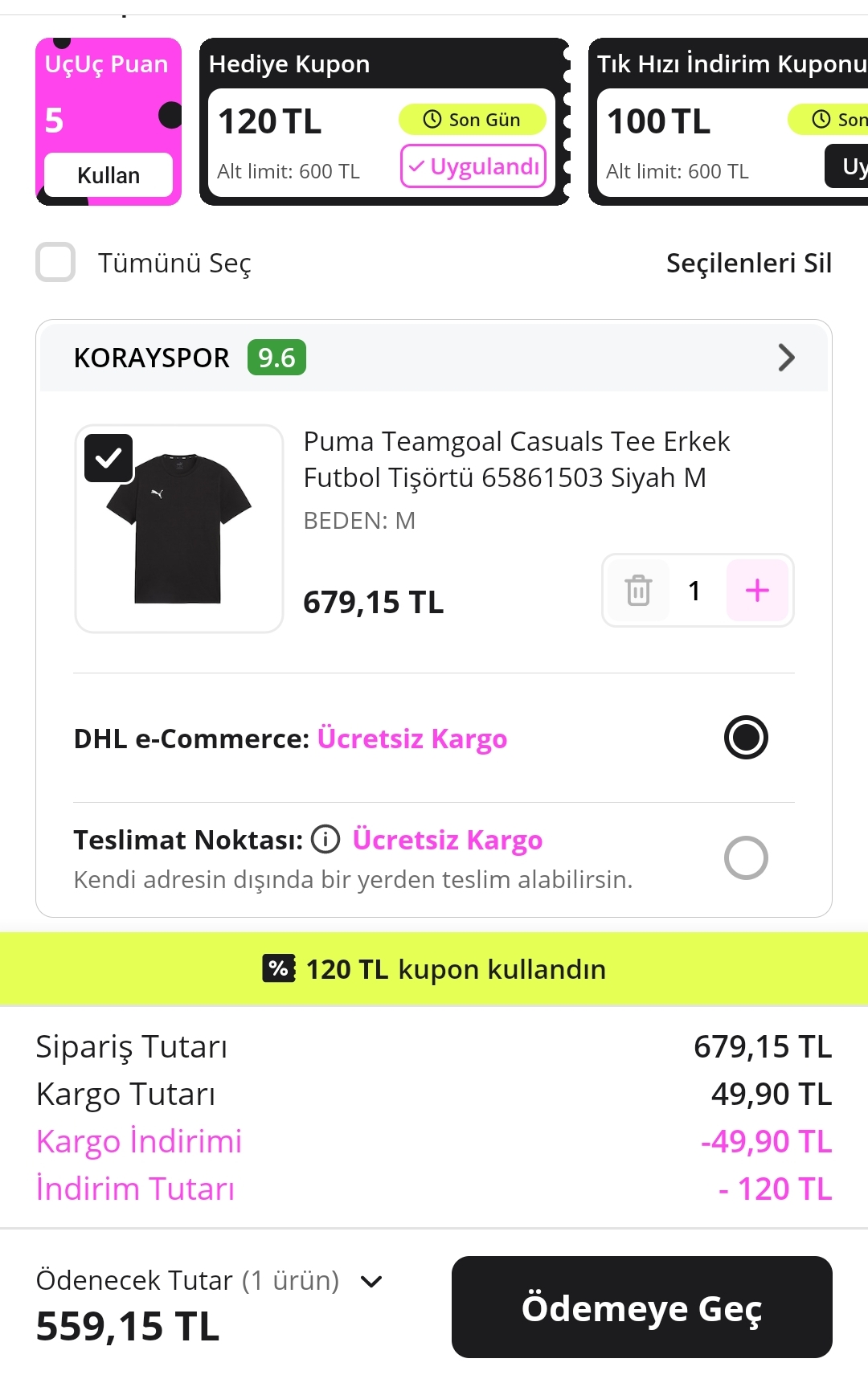 🤖Puma Teamgoal Casuals Tee Erkek Futbol Tişörtü 599₺