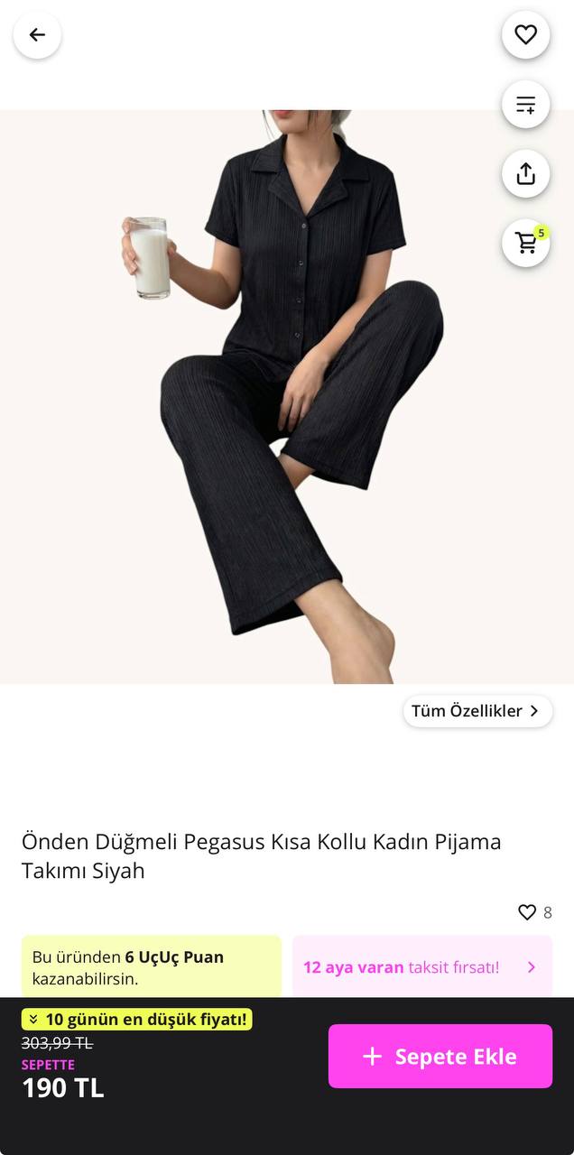 N11 pijama takımı 190 tl - Görsel 2