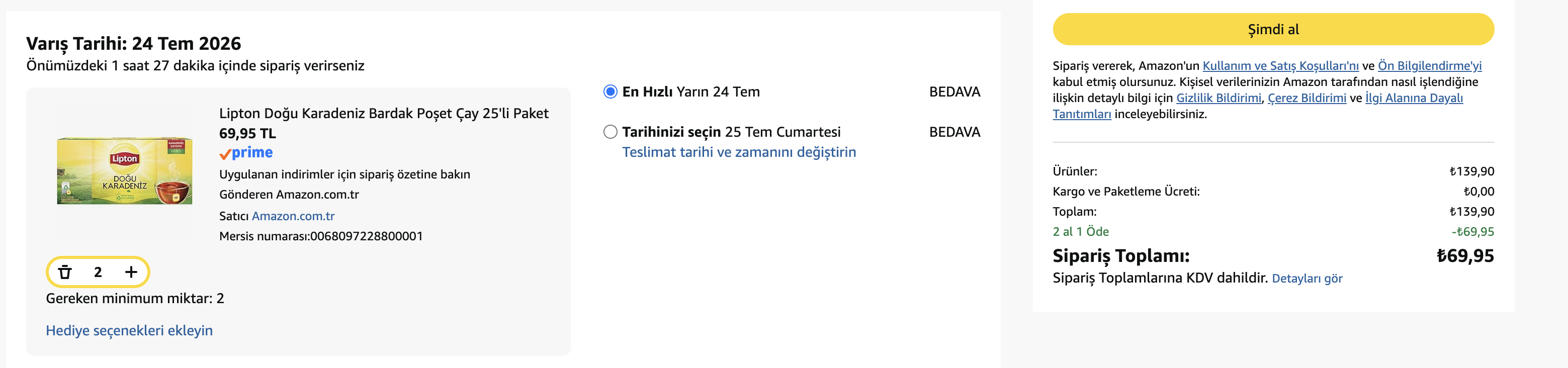 Lipton Doğu Karadeniz Poşet Çay 25'li Paket - 35TL (2 al 1 öde) - Görsel 2