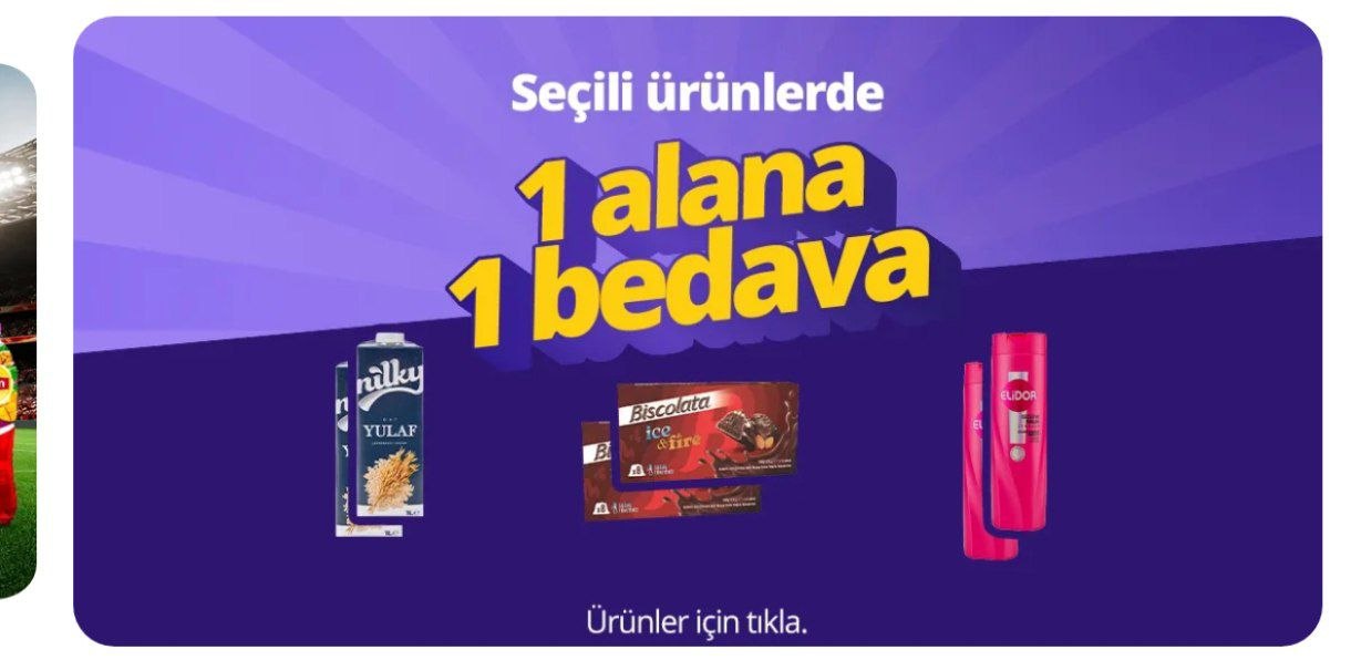 Getir'de 1 alana 1 bedava başladı kuponlarla birleşir - Görsel 1