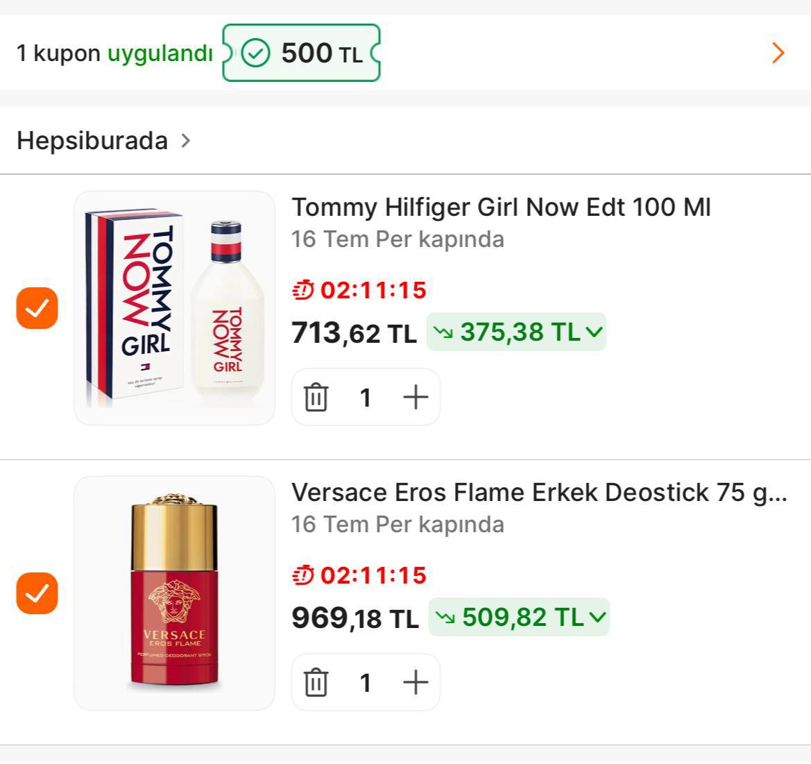 Hepsiburada Satıcılı Marka Parfümlerde 2000TL Üzerine %15 İndirim + 1500/500TL Kupon Aktif