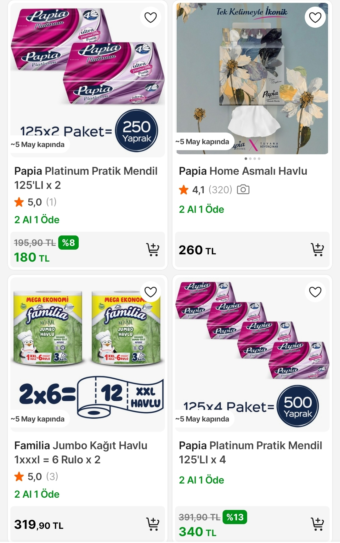 Seçili Familia Papia Ürünlerinde 2 Al 1 Öde - Görsel 1