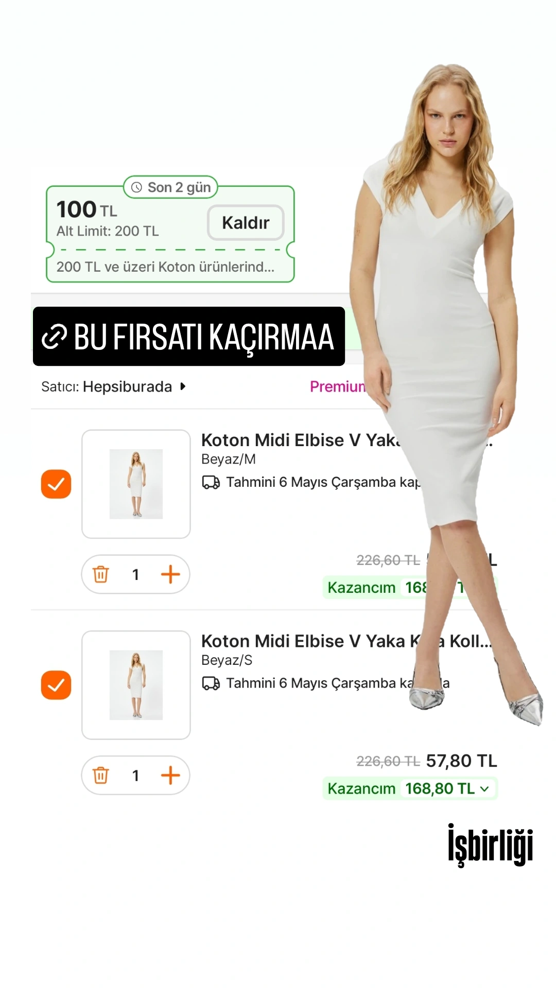 Koşş Koton elbiseler 57 TL - Görsel 2