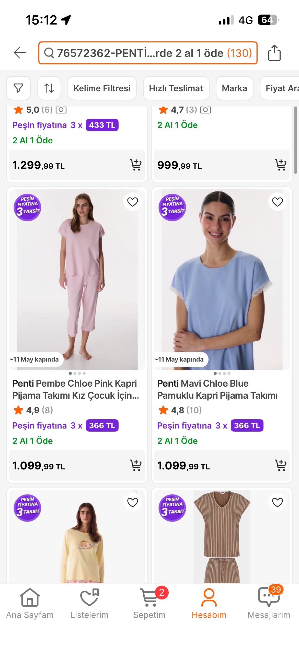 Penti ev giyim ve lotus sütyenler 2 al 1öde 🥳🥳 - Görsel 1