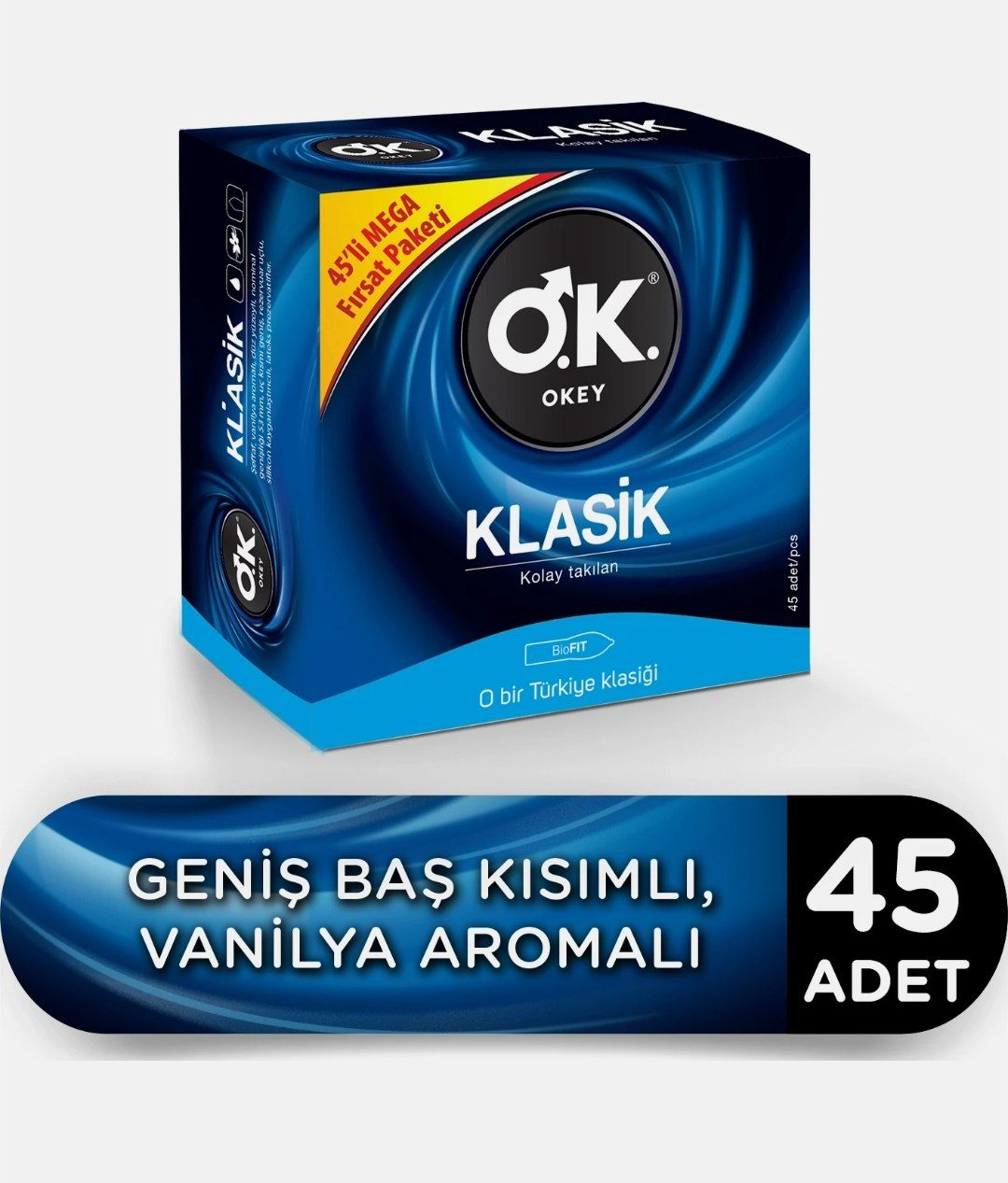 Okey Klasik 45'li Prezervatif Avantaj Paketi

399 TL 3 adet alımda sepette 200 TL Kuponla adet 293 TL - Görsel 1