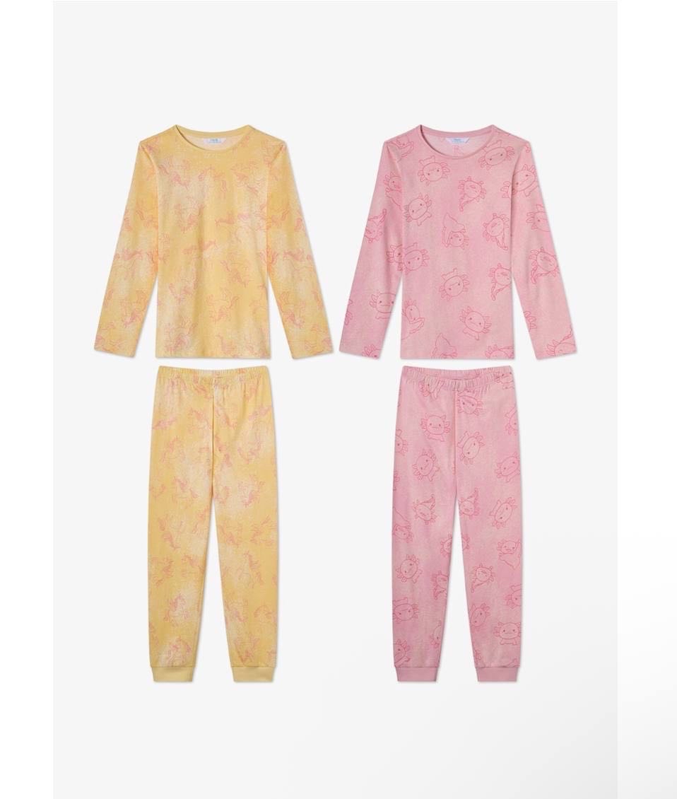🔥 Penti Pembe Kız Çocuk Flying Uzun Kollu Pamuklu 2'li Pijama Takımı  ▪️ 649 TL -  premium150 kodunu sepette kullanın. - Görsel 1