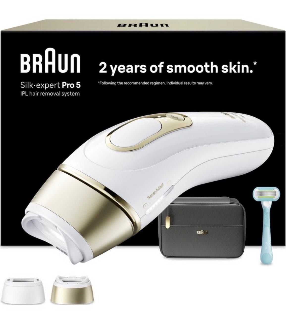 Braun Ipl Silk Expert Pro 5, Evde Lazerle Tüy Alma, Çanta, Gillette Venus, 2 Başlık, Pl5251  BRAUN4000 kodu ile  *18.999 TL - Görsel 1