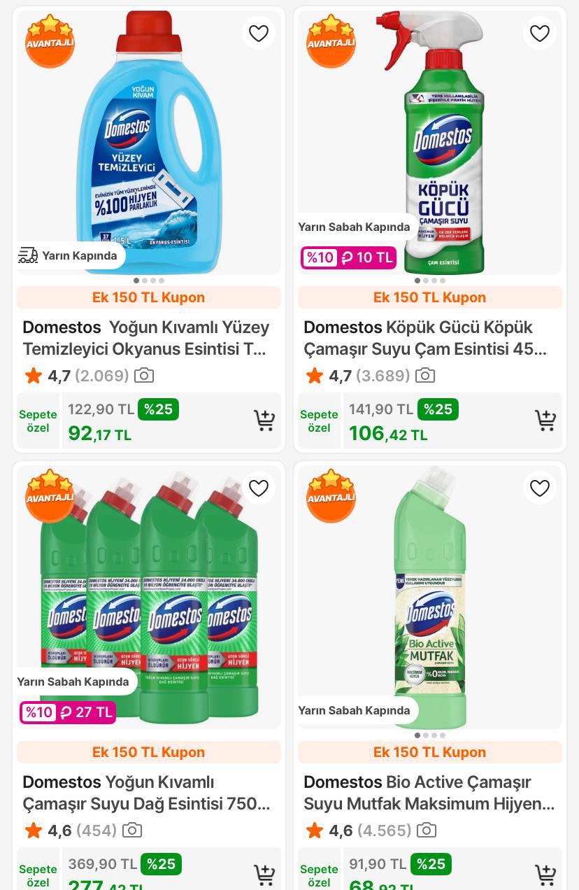 Domestos Köpük Gücü Çamaşır Suyu Çam Esintisi 450Ml 106TL - Görsel 1