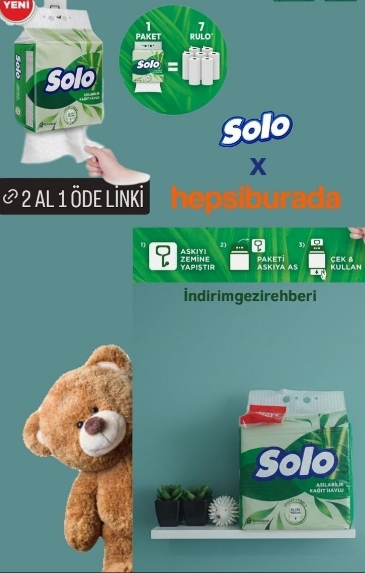 Solo Asılabilir Kağıt Havlu 120 TL - Görsel 1