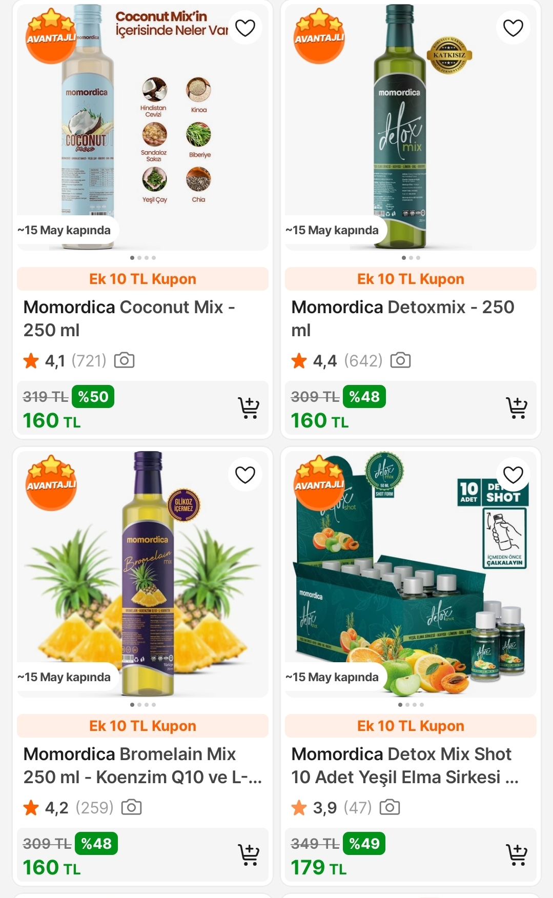 Momordica ürünleri 150 TL
Tekli alınabiliyor 🔥 - Görsel 1
