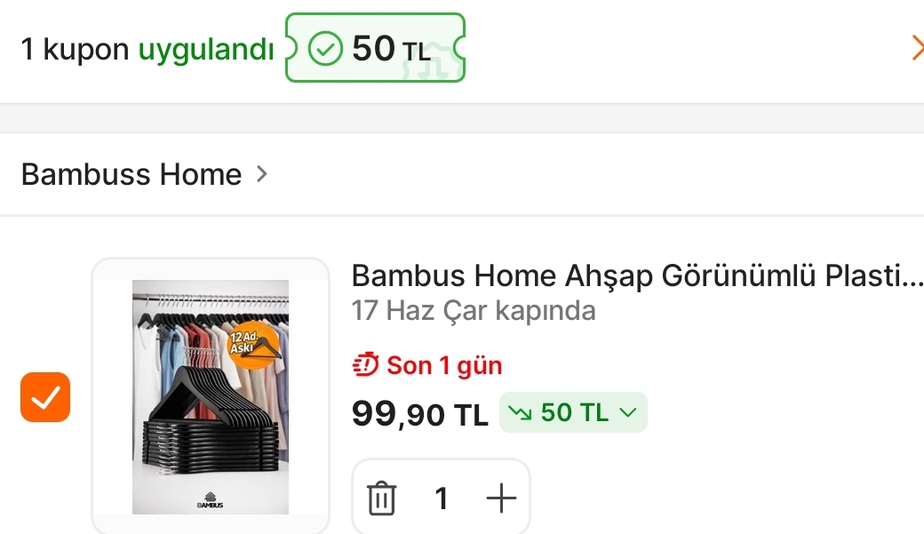 Alt limitsiz 50 TL kupon geldii - Görsel 1