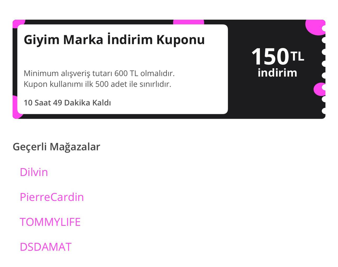 N11 giyim150 kodu ile 600/150 TL indirim fırsatı - Görsel 1
