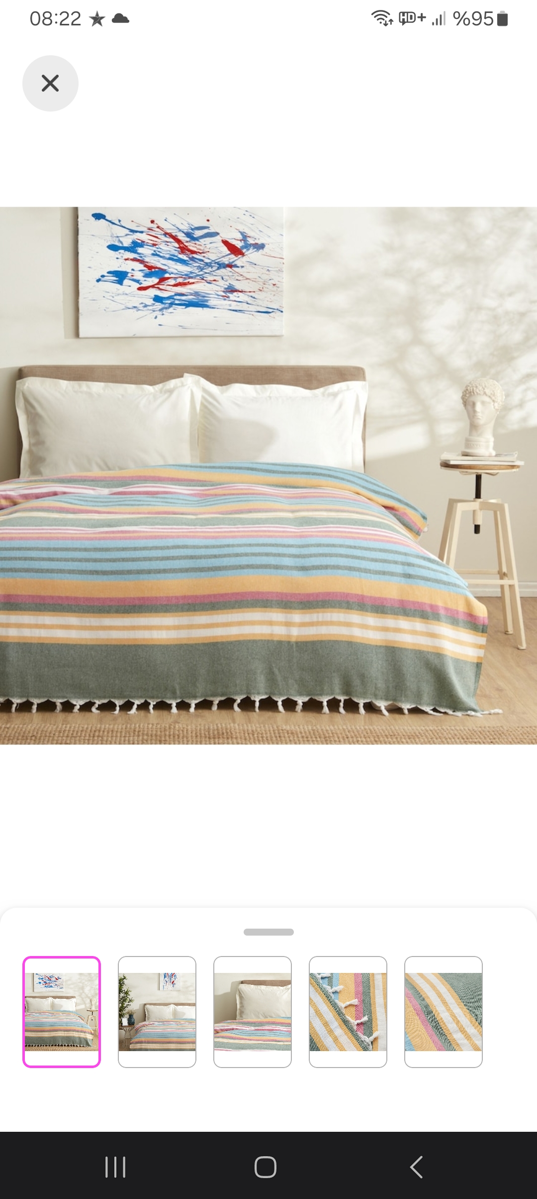 Karaca Home Multi Çift Kişilik Peştemal Pike 3 adet alımda adet 308 TL - Görsel 1