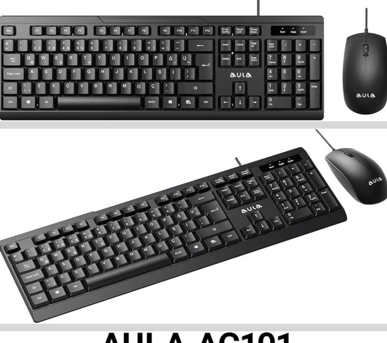 Amazon: aula klavye mouse seti 199₺