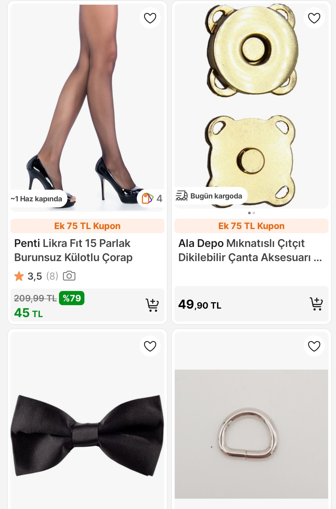 Hepsiburada alt limitsiz 75 TL giyim kuponu geldiii - Görsel 1