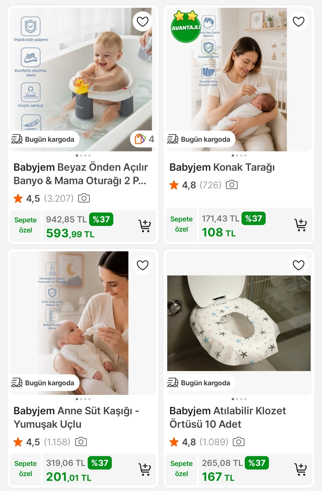 Babyjem Ürünlerinde %30 + %10 İndirim - Görsel 1