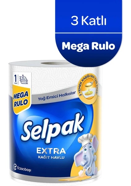 Selpak ® Extra 1 Rulo 3 Katlı Kağıt Havlu

💵 Sepette 100 TL kuponla
5 adet 218,35 TL / adet 43,67 TL