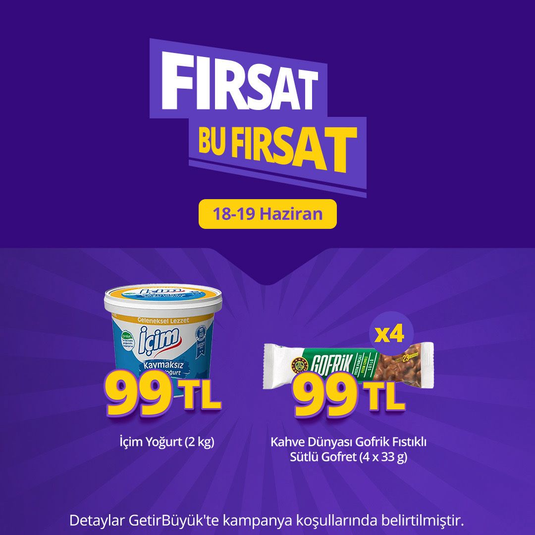 Gofrik 25 TL, İçim Yoğurt kg 50 TL - Görsel 1