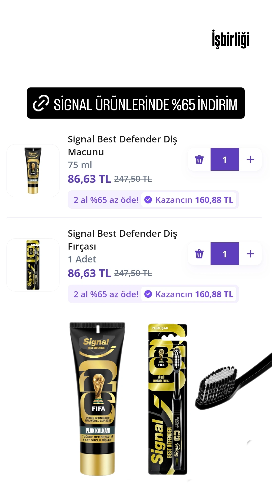 Signal Ürünlerinde %65 indirim - Görsel 1