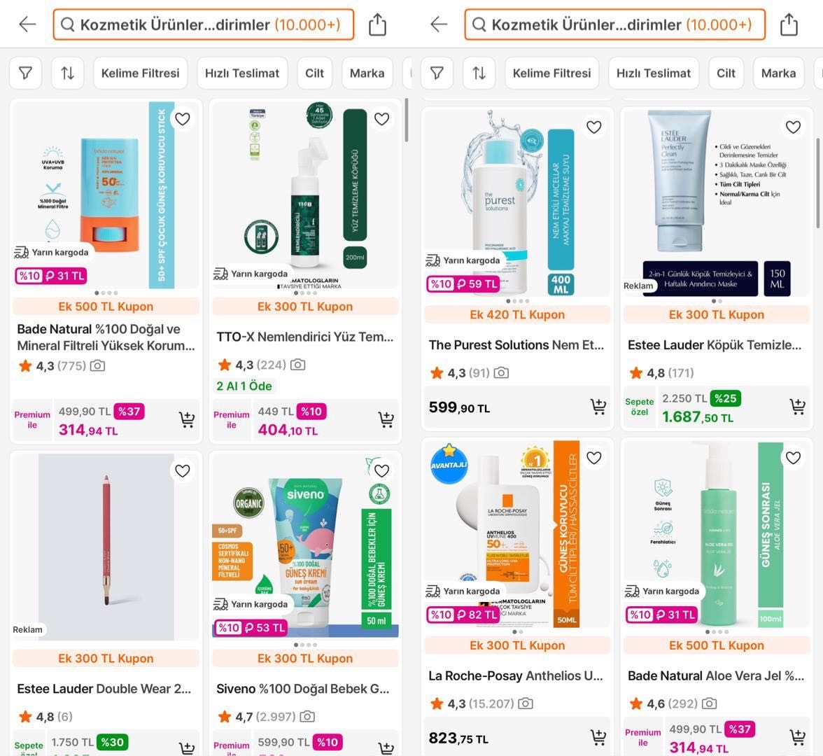 🔥GÜZELFİNAL Kodu ile Hepsiburada Kozmetik ve Parfüm Ürünlerinde 300TL ve üzeri 100TL indirim