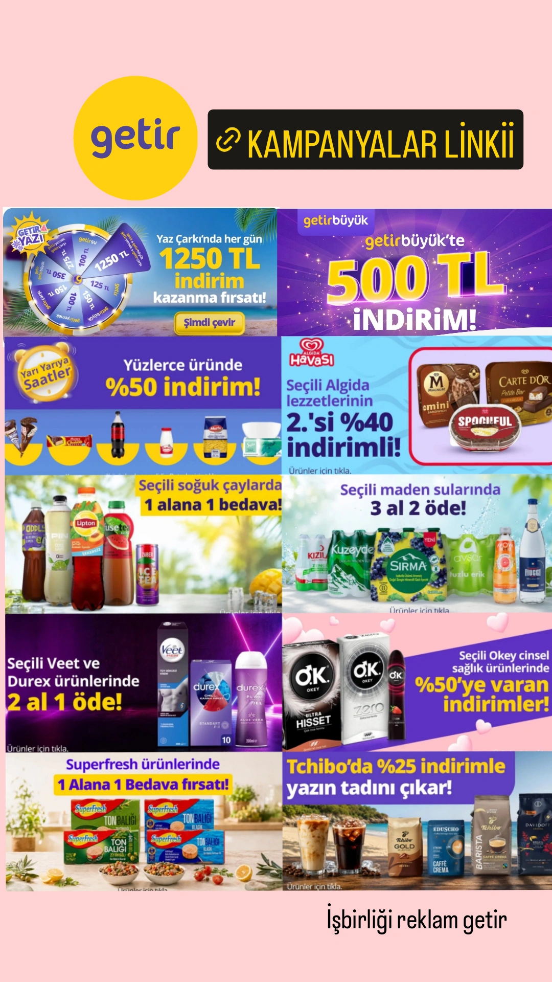 ~ GetirMarket Günün Kampanyaları ~