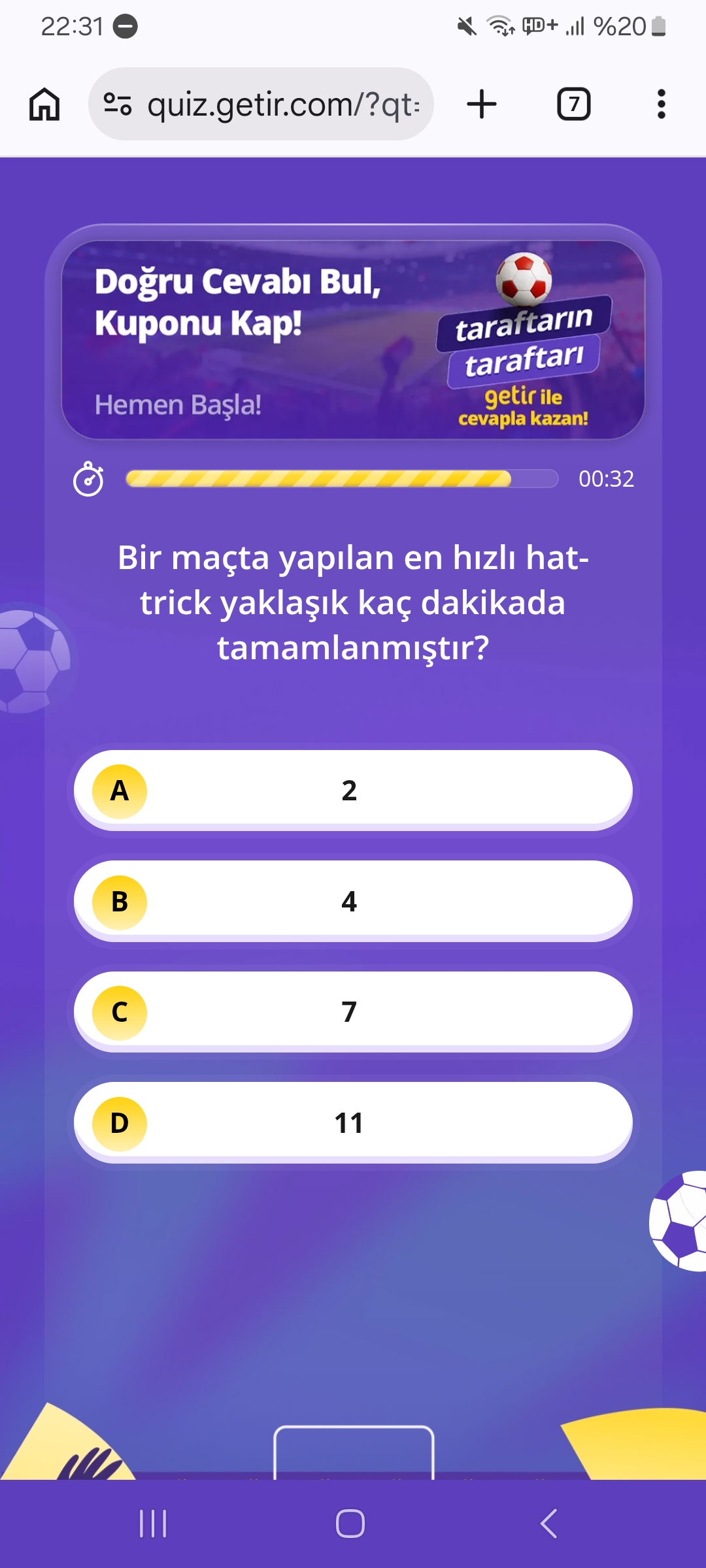 QR kodu okut Soruyu Çöz Getir'de indirimi kap Cevap: 4 - Görsel 3