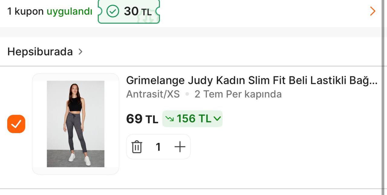 🔥 Grimelange tayt 69 TL - Görsel 1