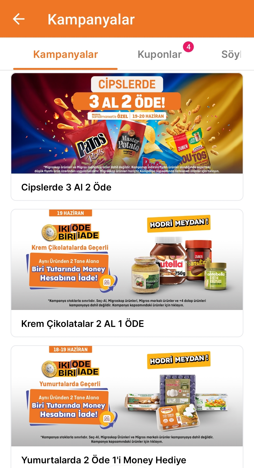 Migros kampanyaları yenilendi 🥳 - Görsel 1
